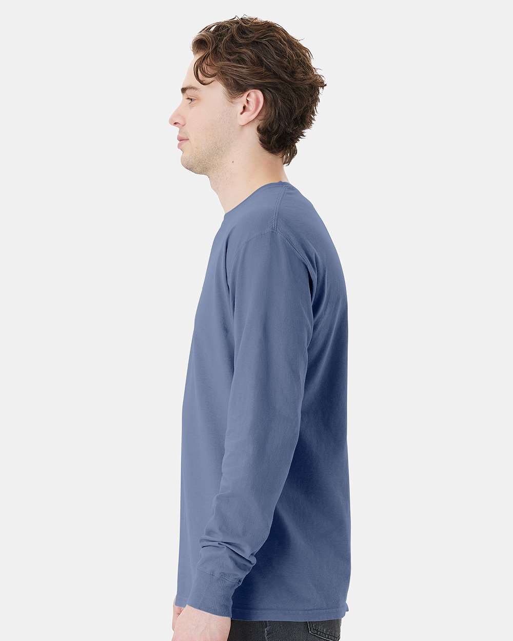 ComfortWash by Hanes-GDH250-Garment-Dyed Long Sleeve T-Shirt With a Pocket - Image 126