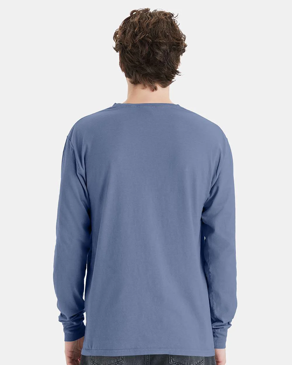 ComfortWash by Hanes-GDH250-Garment-Dyed Long Sleeve T-Shirt With a Pocket - Image 128