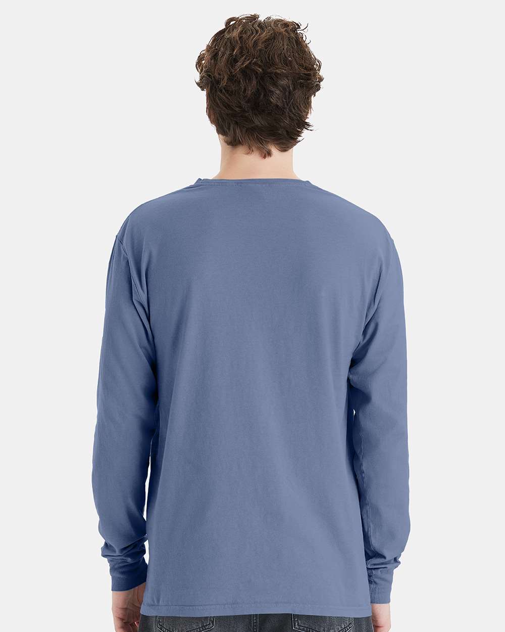 ComfortWash by Hanes-GDH250-Garment-Dyed Long Sleeve T-Shirt With a Pocket - Image 129