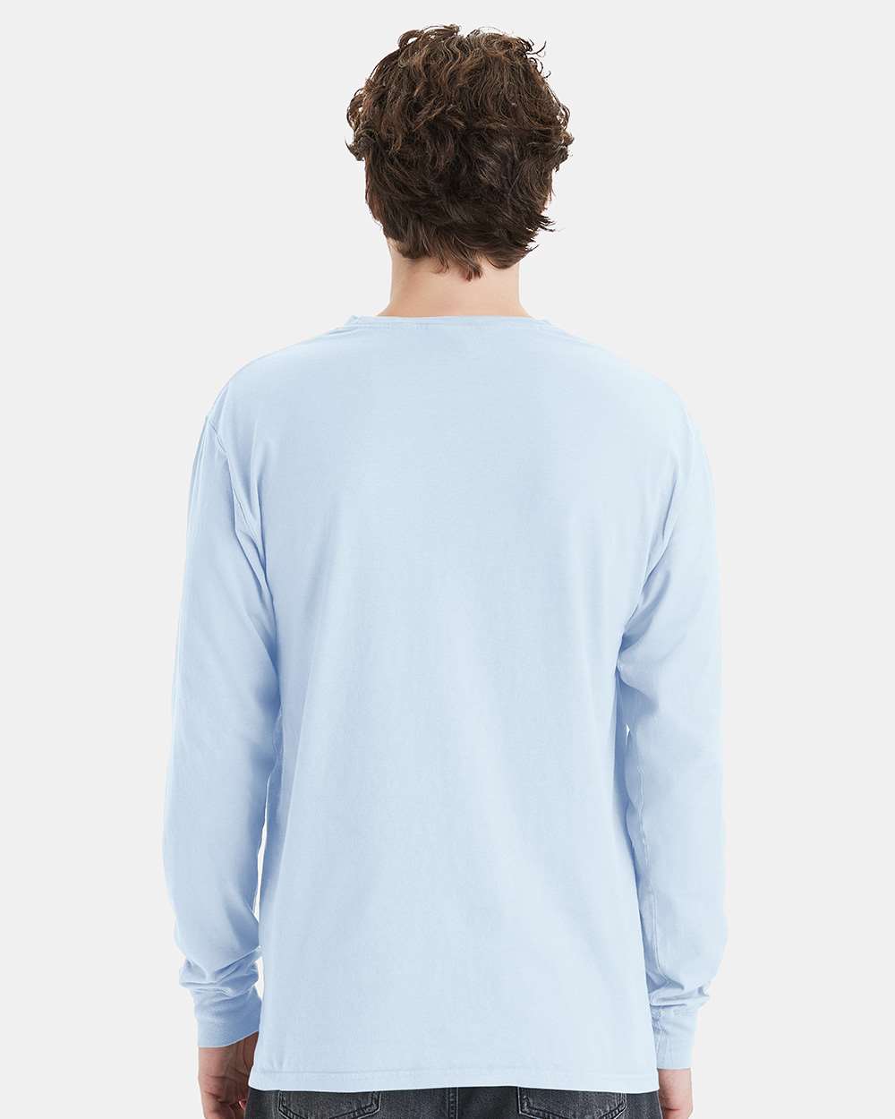 ComfortWash by Hanes-GDH250-Garment-Dyed Long Sleeve T-Shirt With a Pocket - Image 140
