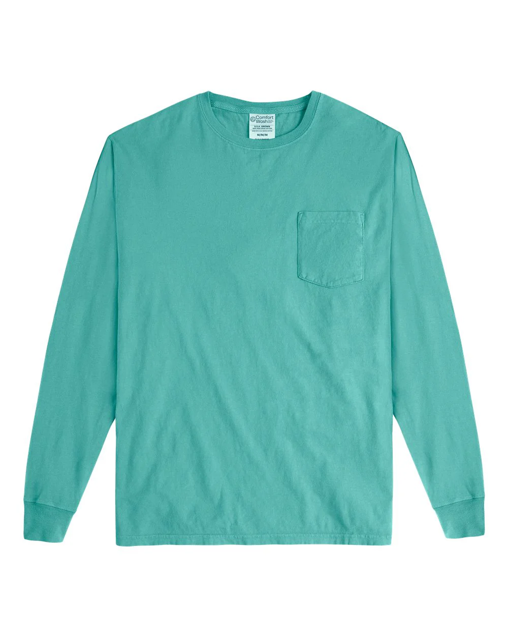 ComfortWash by Hanes-GDH250-Garment-Dyed Long Sleeve T-Shirt With a Pocket - Image 142