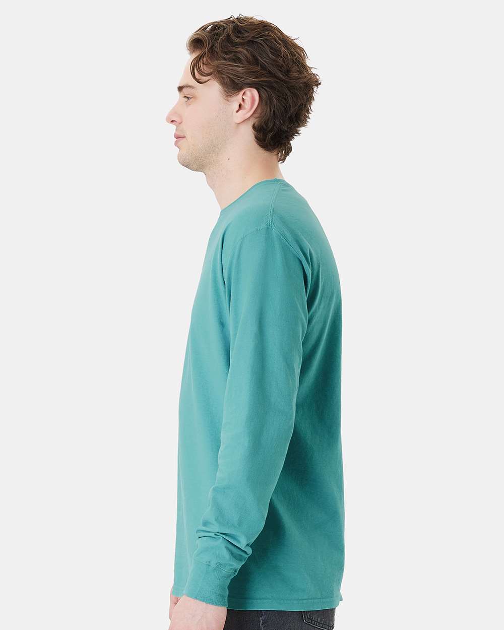 ComfortWash by Hanes-GDH250-Garment-Dyed Long Sleeve T-Shirt With a Pocket - Image 147