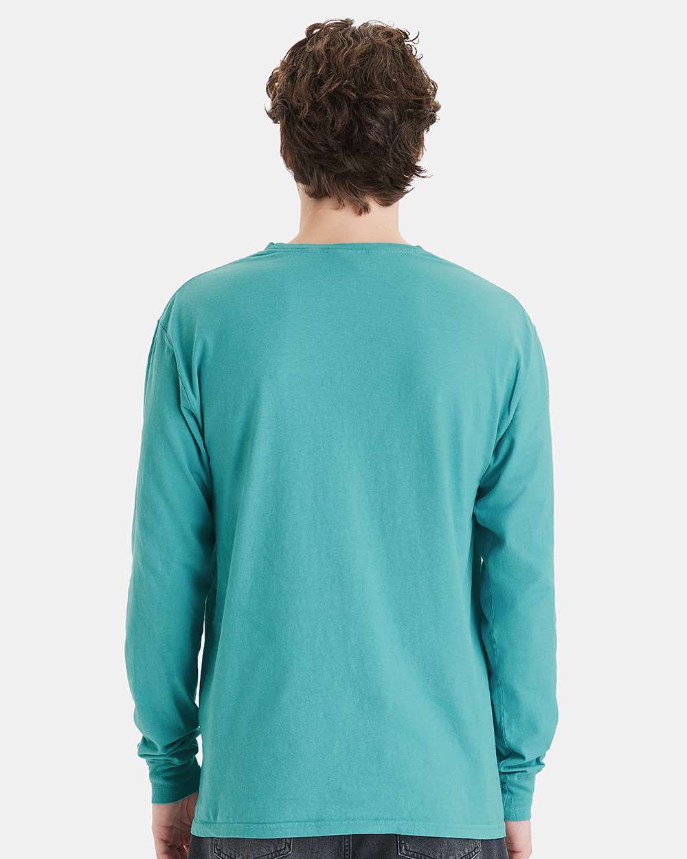 ComfortWash by Hanes-GDH250-Garment-Dyed Long Sleeve T-Shirt With a Pocket - Image 148