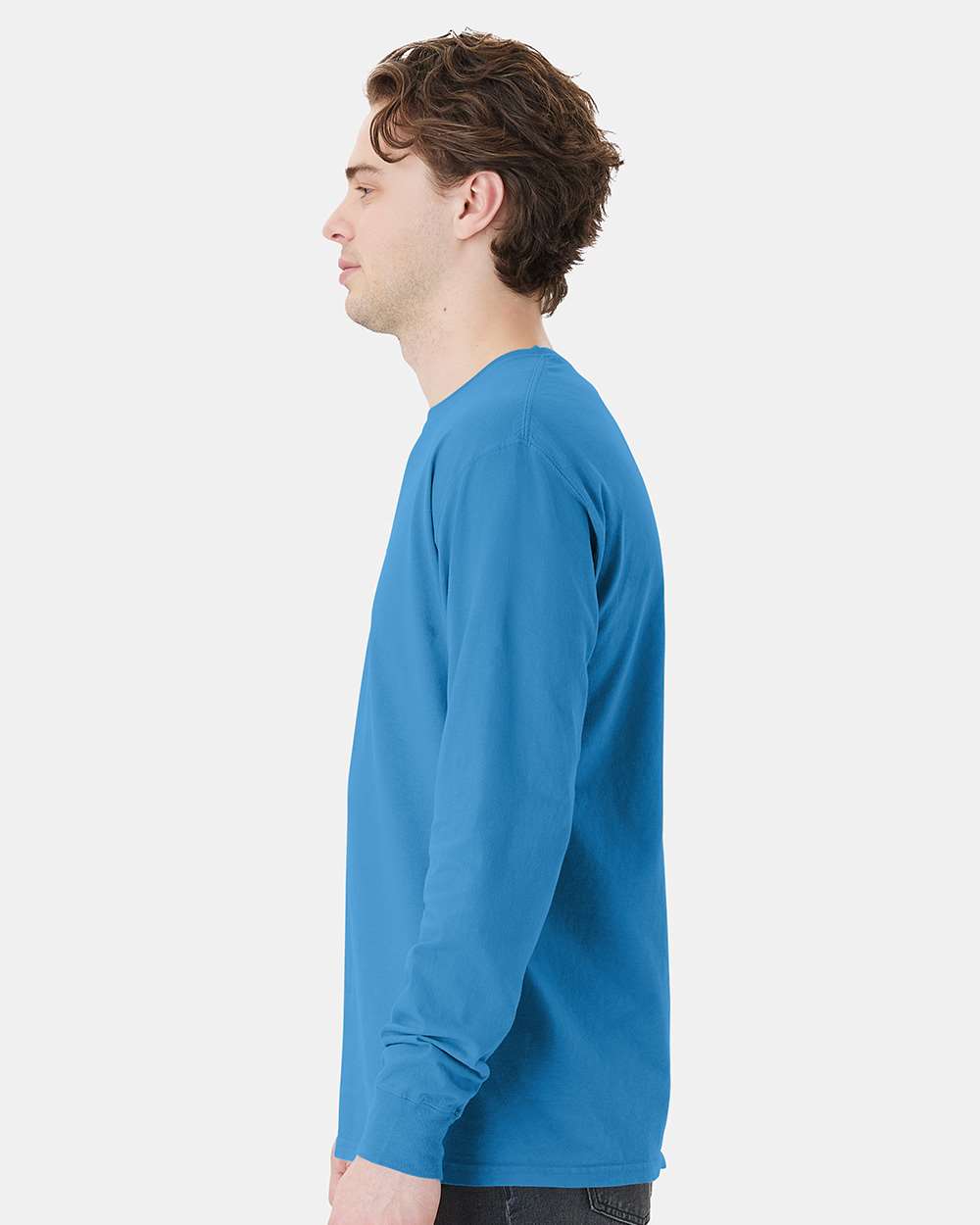 ComfortWash by Hanes-GDH250-Garment-Dyed Long Sleeve T-Shirt With a Pocket - Image 159
