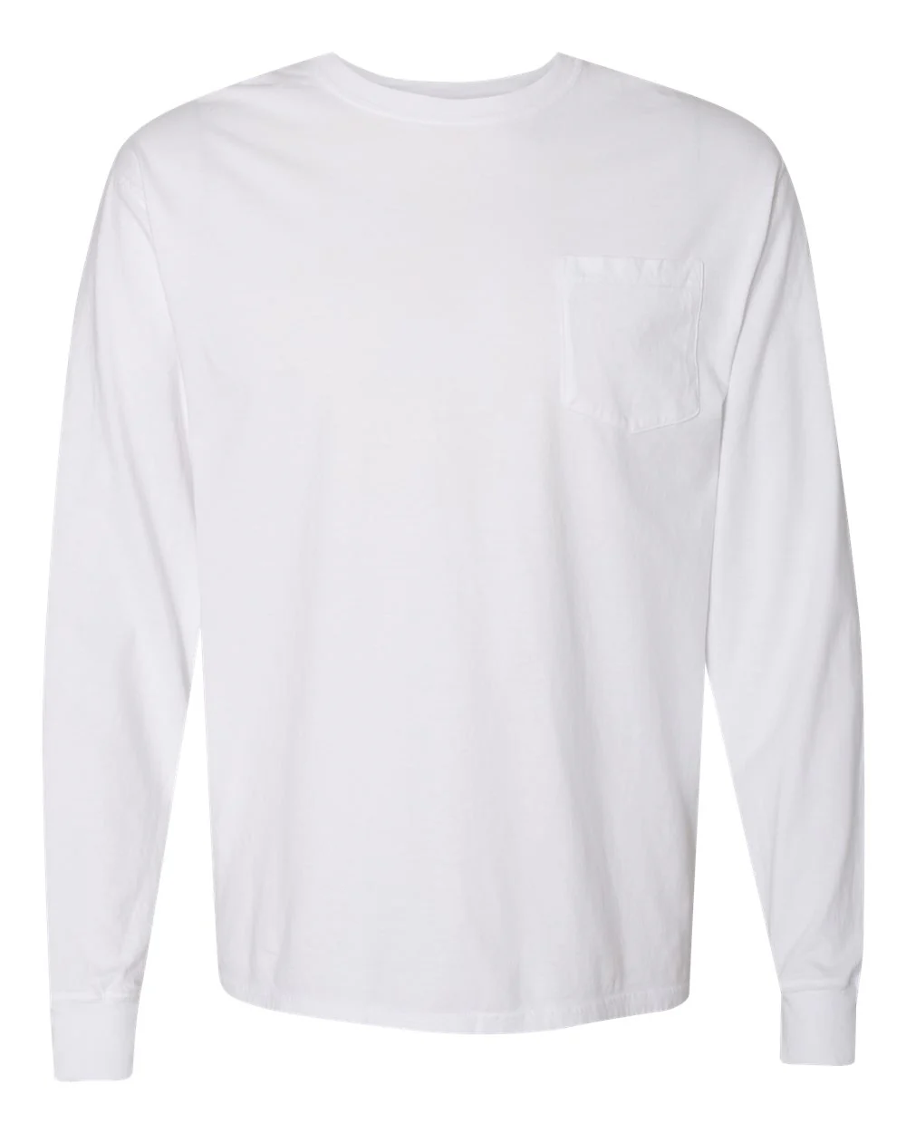 ComfortWash by Hanes-GDH250-Garment-Dyed Long Sleeve T-Shirt With a Pocket - Image 162