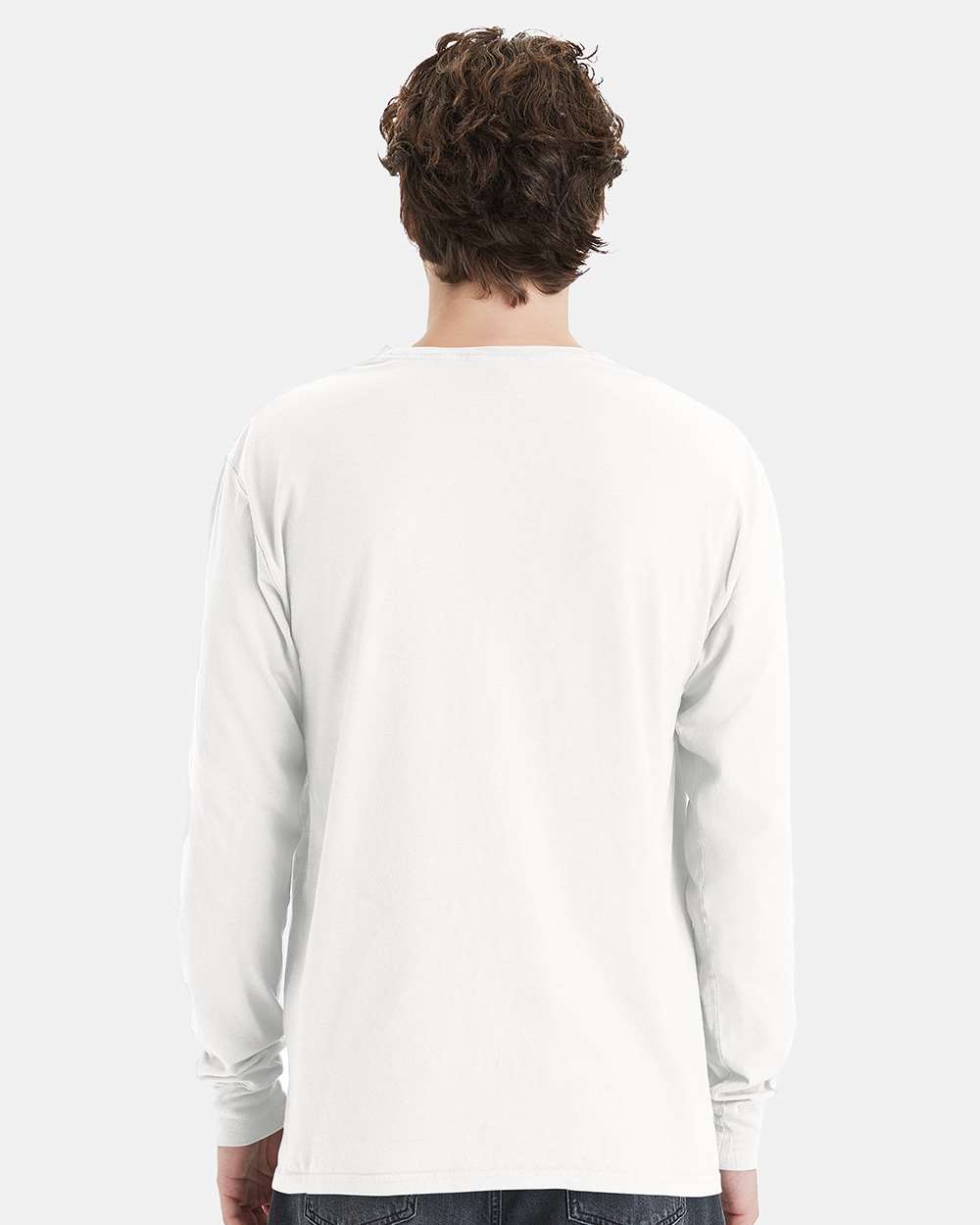 ComfortWash by Hanes-GDH250-Garment-Dyed Long Sleeve T-Shirt With a Pocket - Image 173