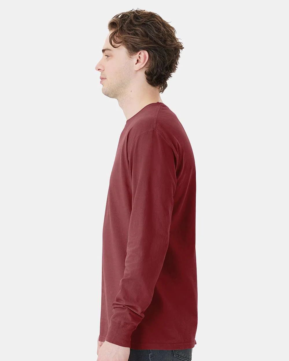 ComfortWash by Hanes-GDH250-Garment-Dyed Long Sleeve T-Shirt With a Pocket - Image 18