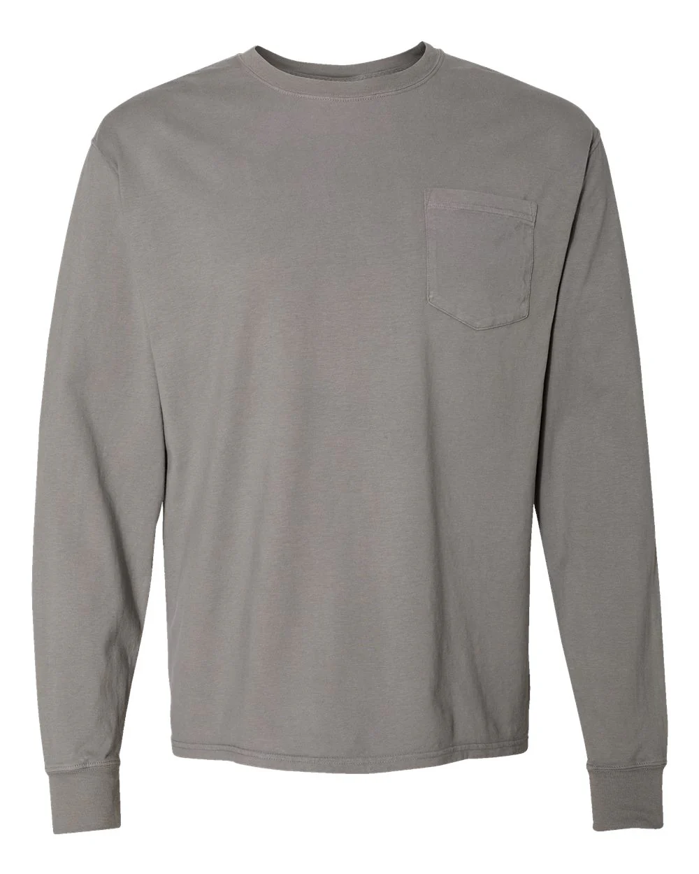 ComfortWash by Hanes-GDH250-Garment-Dyed Long Sleeve T-Shirt With a Pocket - Image 22
