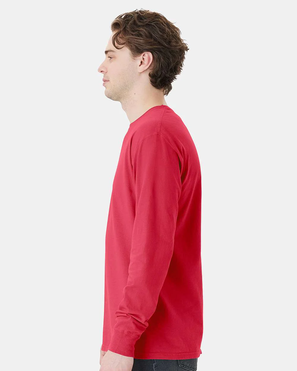ComfortWash by Hanes-GDH250-Garment-Dyed Long Sleeve T-Shirt With a Pocket - Image 42