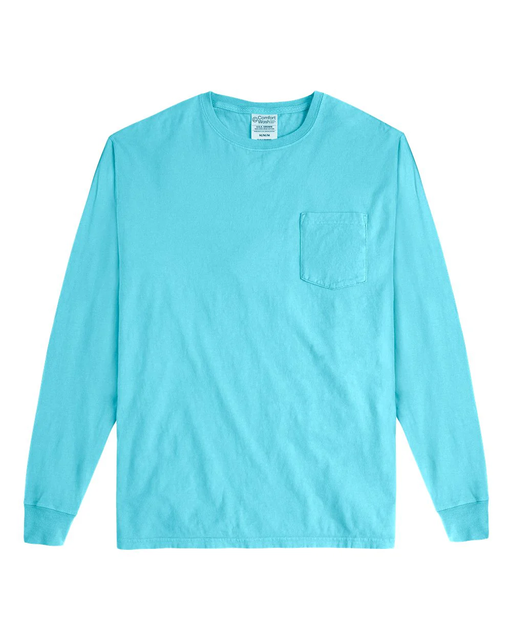 ComfortWash by Hanes-GDH250-Garment-Dyed Long Sleeve T-Shirt With a Pocket - Image 59