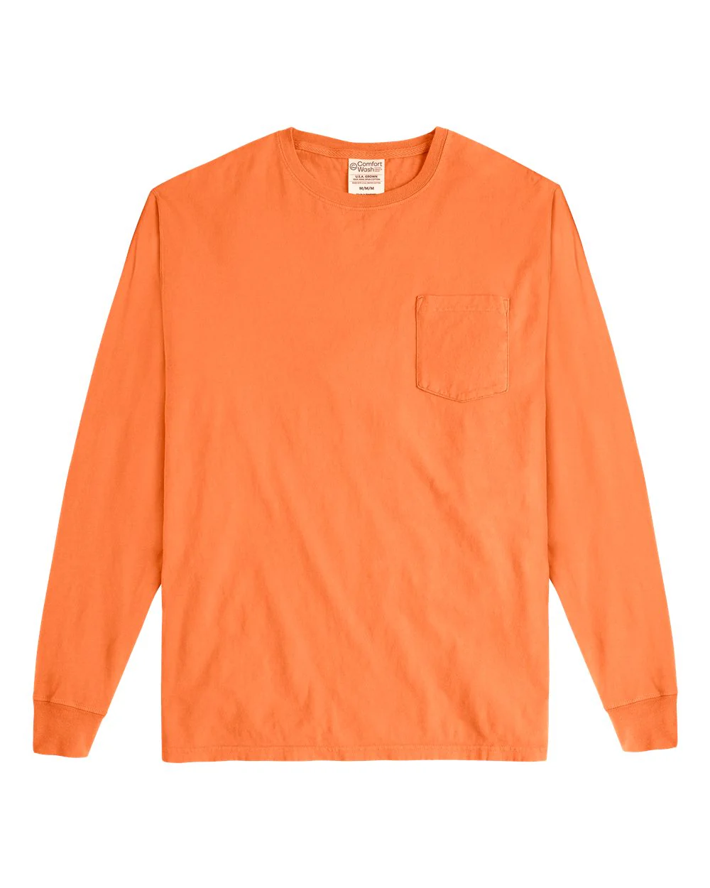 ComfortWash by Hanes-GDH250-Garment-Dyed Long Sleeve T-Shirt With a Pocket - Image 67