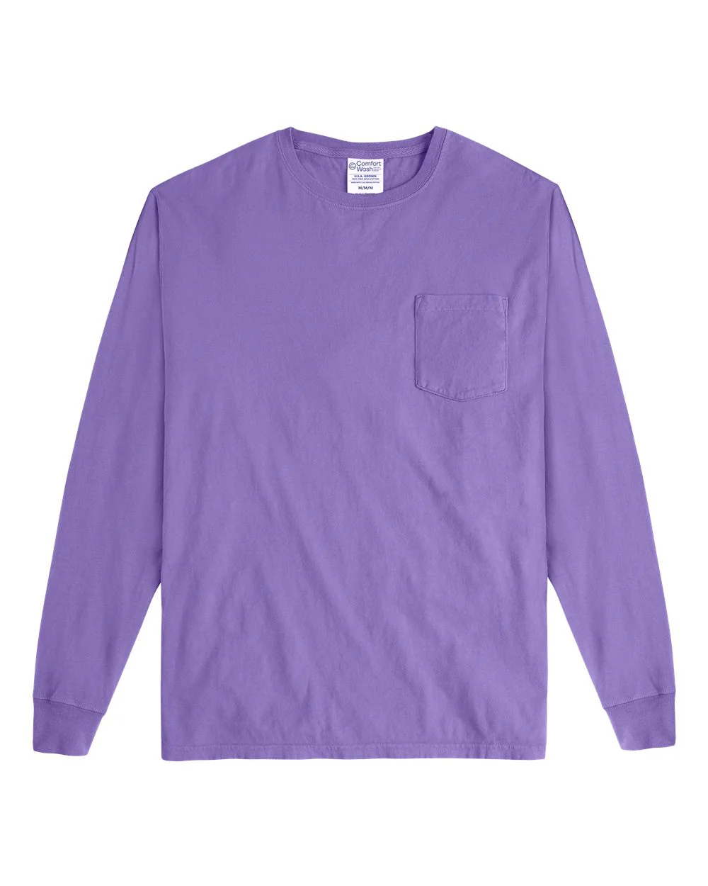 ComfortWash by Hanes-GDH250-Garment-Dyed Long Sleeve T-Shirt With a Pocket - Image 74