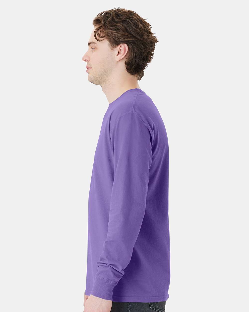 ComfortWash by Hanes-GDH250-Garment-Dyed Long Sleeve T-Shirt With a Pocket - Image 78