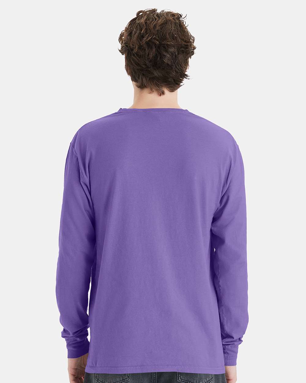 ComfortWash by Hanes-GDH250-Garment-Dyed Long Sleeve T-Shirt With a Pocket - Image 81