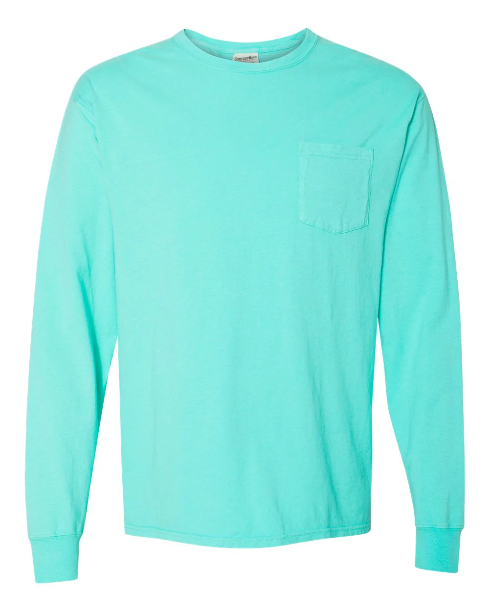 ComfortWash by Hanes-GDH250-Garment-Dyed Long Sleeve T-Shirt With a Pocket - Image 82