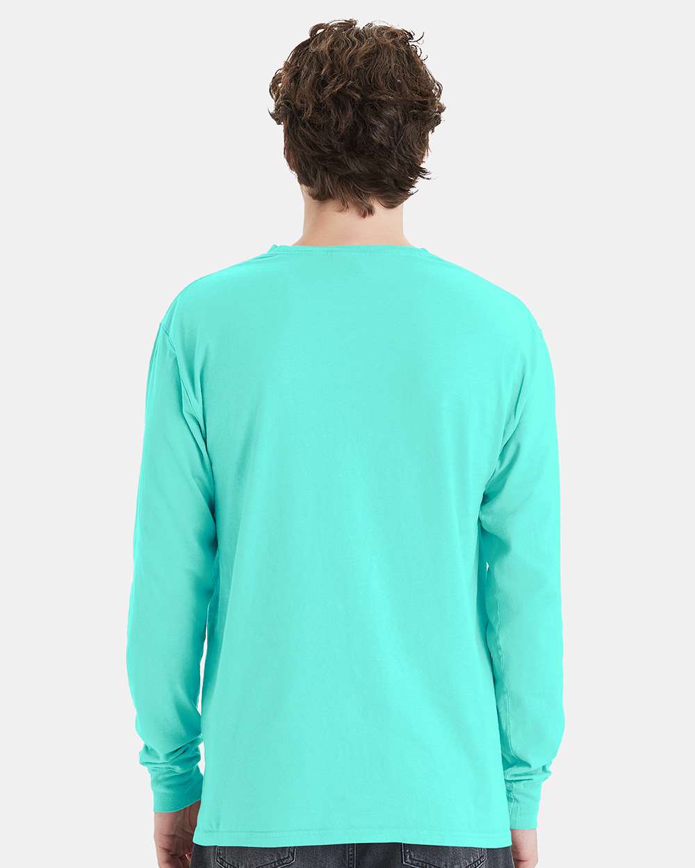 ComfortWash by Hanes-GDH250-Garment-Dyed Long Sleeve T-Shirt With a Pocket - Image 93