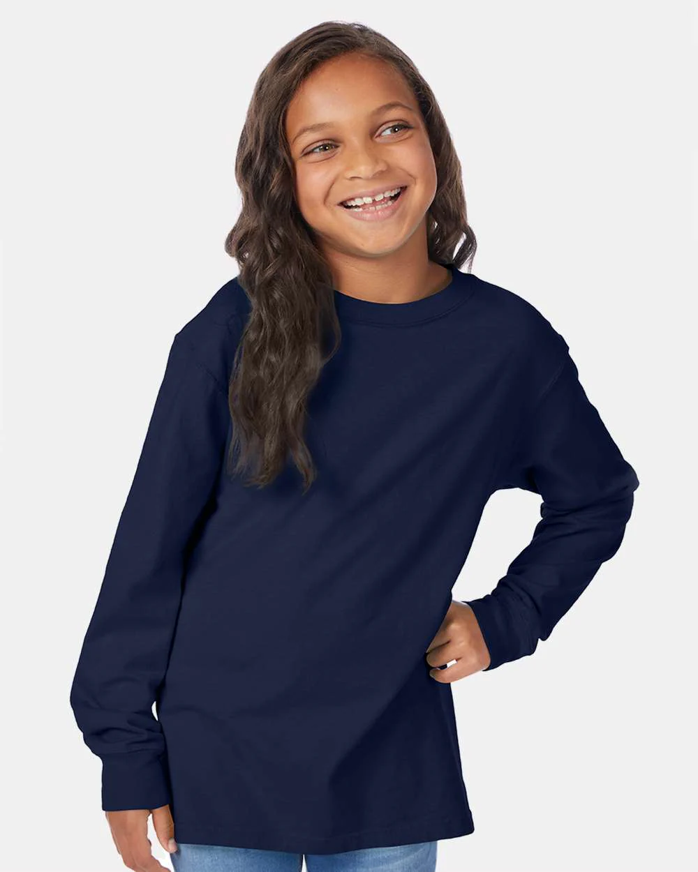 ComfortWash by Hanes-GDH275-Garment-Dyed Youth Long Sleeve T-Shirt - Image 27