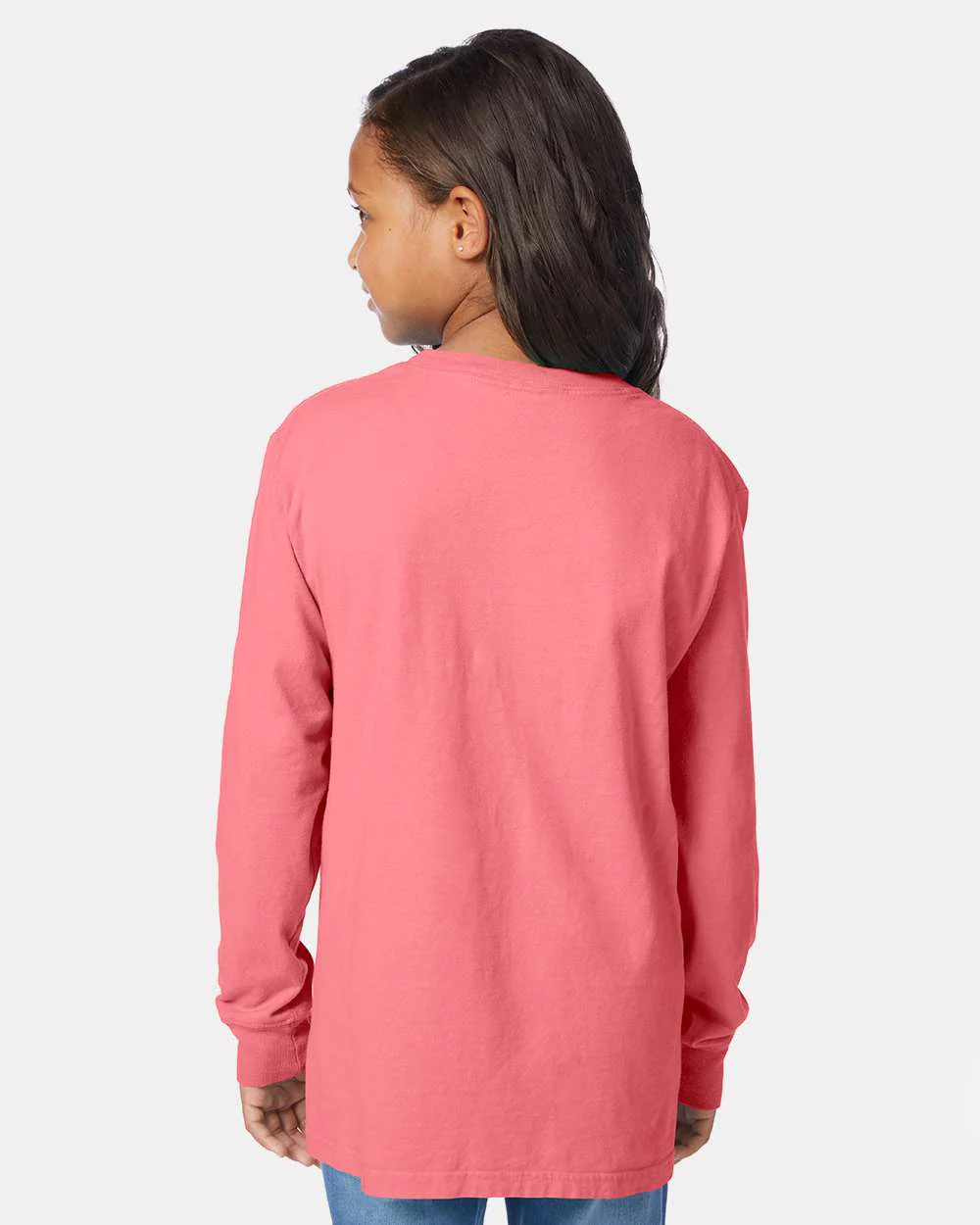 ComfortWash by Hanes-GDH275-Garment-Dyed Youth Long Sleeve T-Shirt - Image 4