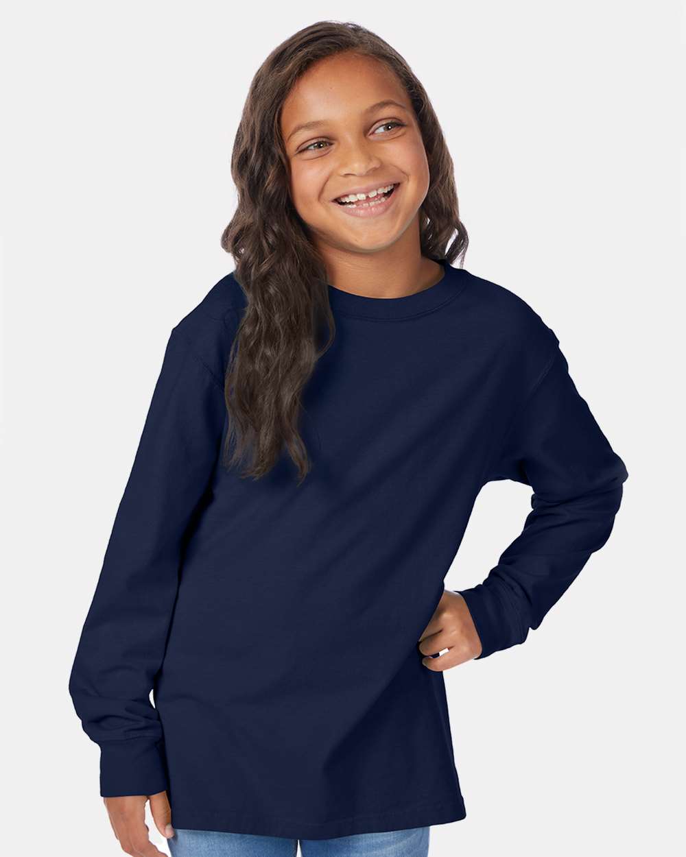 ComfortWash by Hanes-GDH275-Garment-Dyed Youth Long Sleeve T-Shirt - Image 68