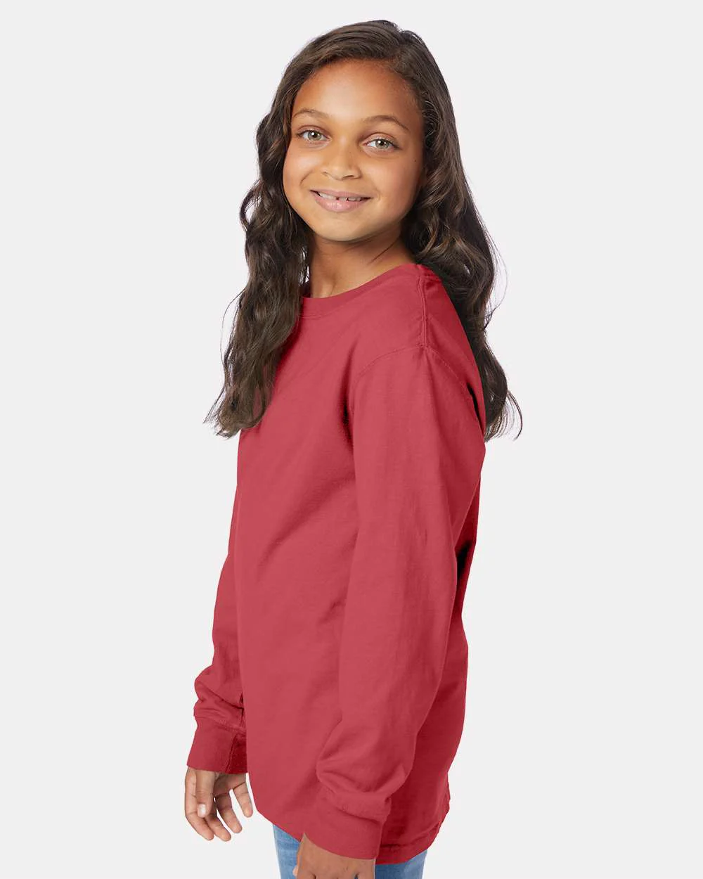 ComfortWash by Hanes-GDH275-Garment-Dyed Youth Long Sleeve T-Shirt - Image 9