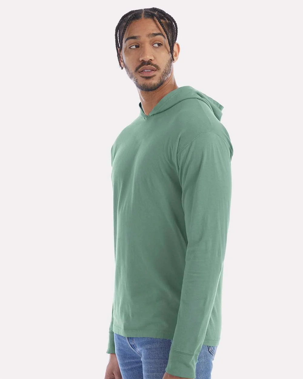 ComfortWash by Hanes-GDH280-Garment-Dyed Jersey Hooded Long Sleeve T-Shirt - Image 18