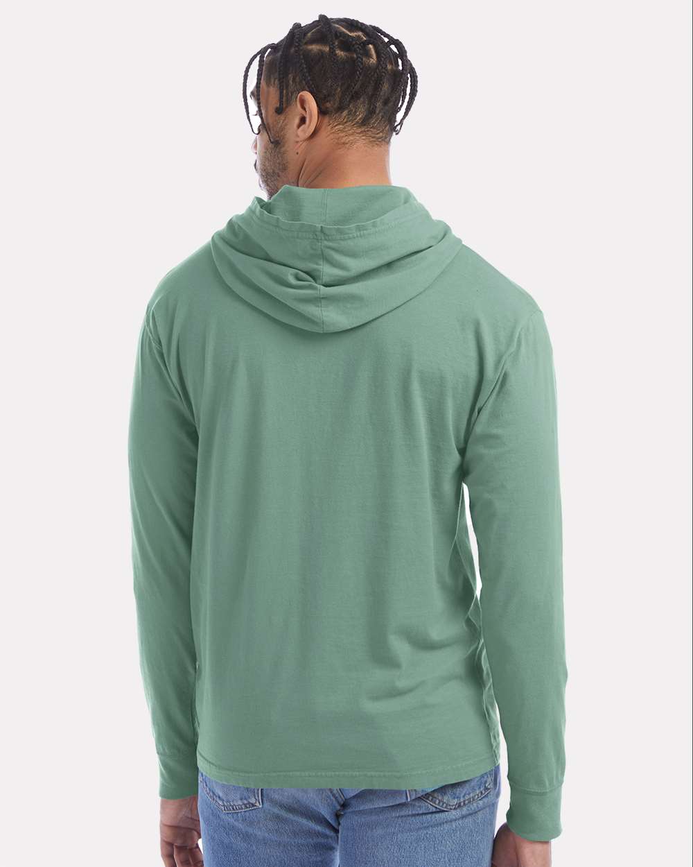 ComfortWash by Hanes-GDH280-Garment-Dyed Jersey Hooded Long Sleeve T-Shirt - Image 19