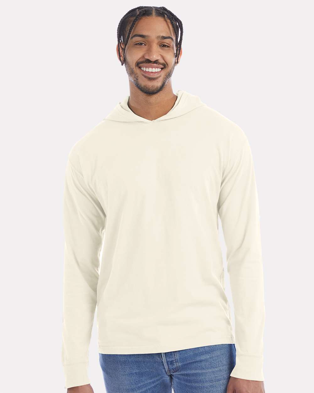 ComfortWash by Hanes-GDH280-Garment-Dyed Jersey Hooded Long Sleeve T-Shirt - Image 35