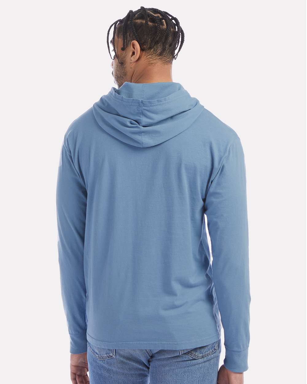 ComfortWash by Hanes-GDH280-Garment-Dyed Jersey Hooded Long Sleeve T-Shirt - Image 43