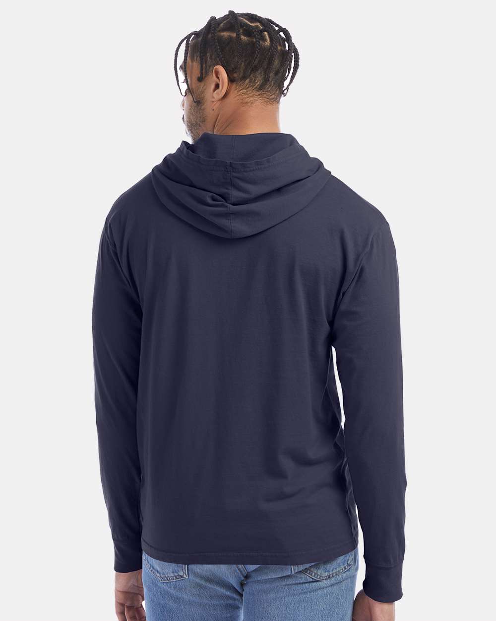 ComfortWash by Hanes-GDH280-Garment-Dyed Jersey Hooded Long Sleeve T-Shirt - Image 49