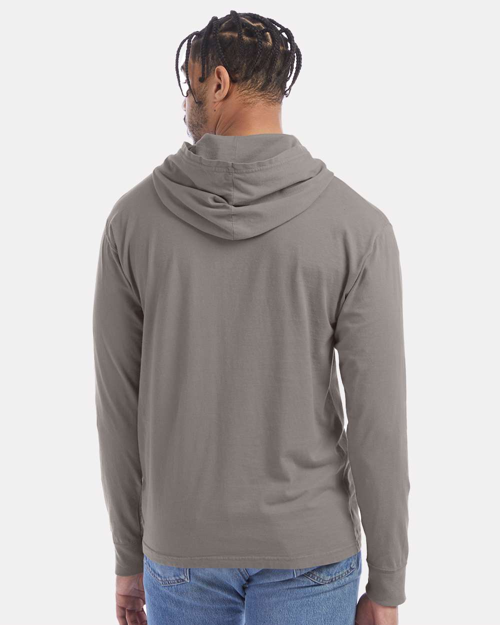 ComfortWash by Hanes-GDH280-Garment-Dyed Jersey Hooded Long Sleeve T-Shirt - Image 55