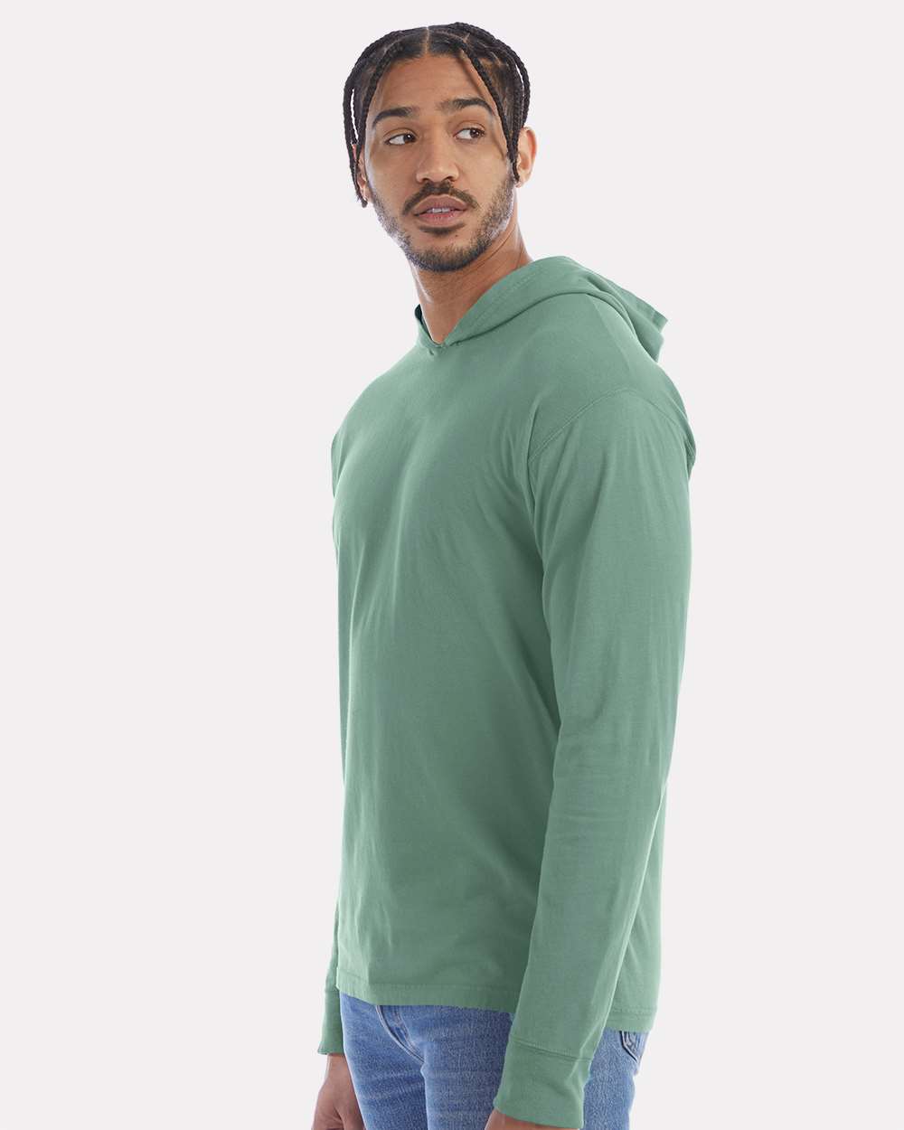 ComfortWash by Hanes-GDH280-Garment-Dyed Jersey Hooded Long Sleeve T-Shirt - Image 60