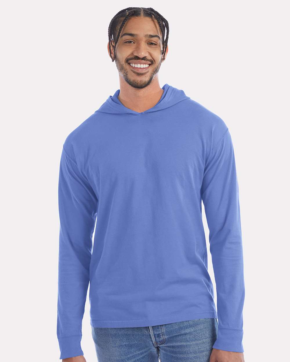 ComfortWash by Hanes-GDH280-Garment-Dyed Jersey Hooded Long Sleeve T-Shirt - Image 65