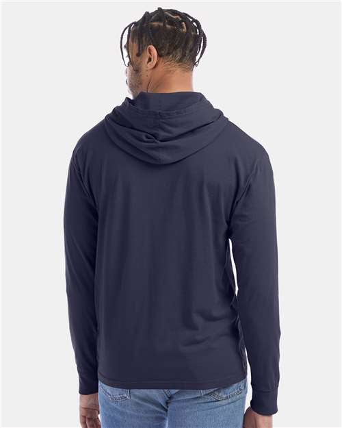 ComfortWash by Hanes-GDH280-Garment-Dyed Jersey Hooded Long Sleeve T-Shirt - Image 96