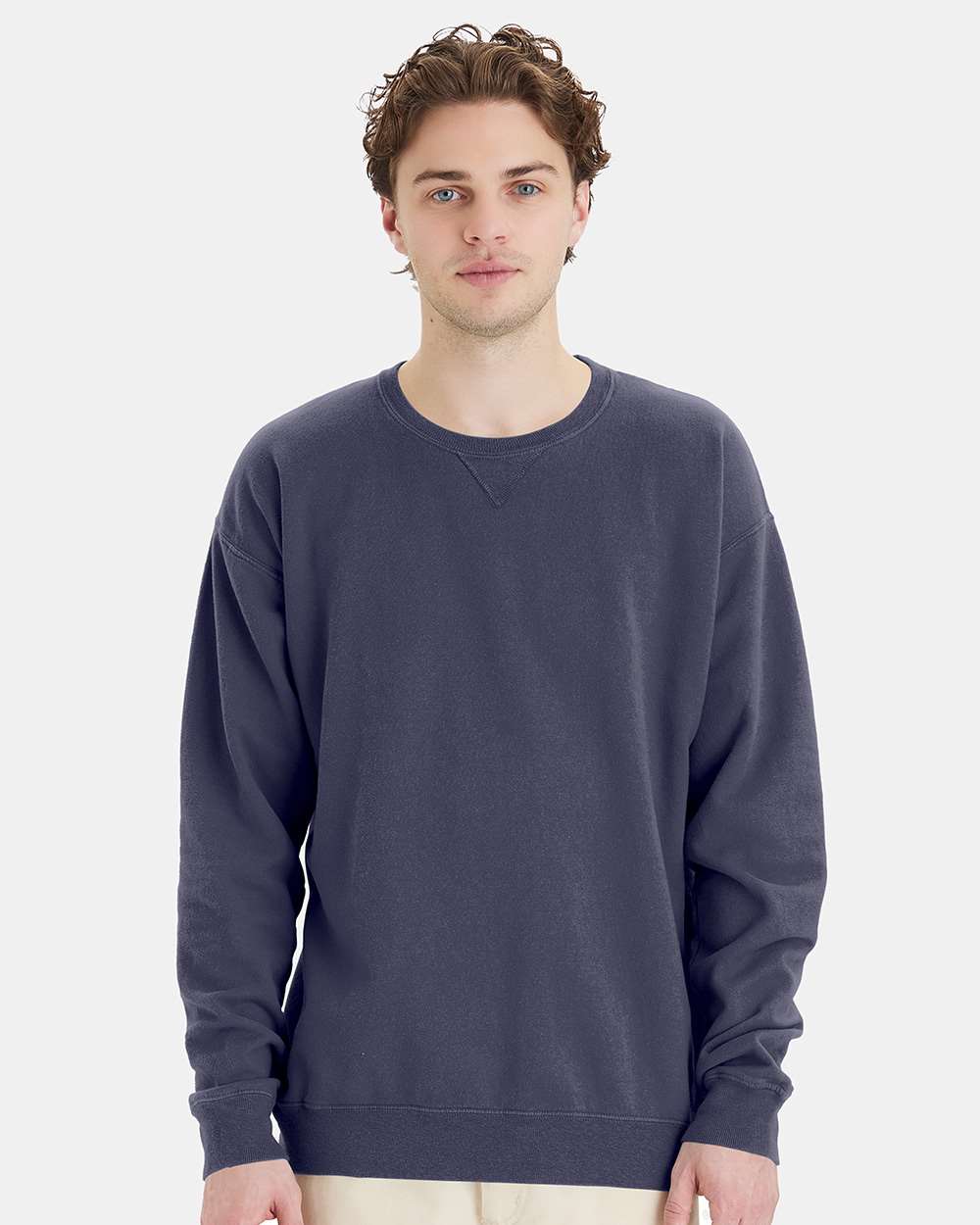ComfortWash by Hanes-GDH400-Garment-Dyed Crewneck Sweatshirt - Image 4