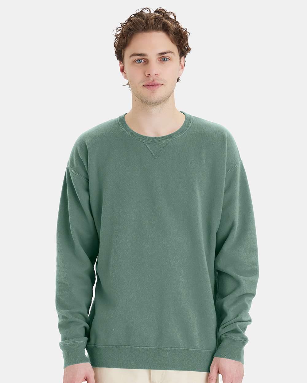 ComfortWash by Hanes-GDH400-Garment-Dyed Crewneck Sweatshirt - Image 7