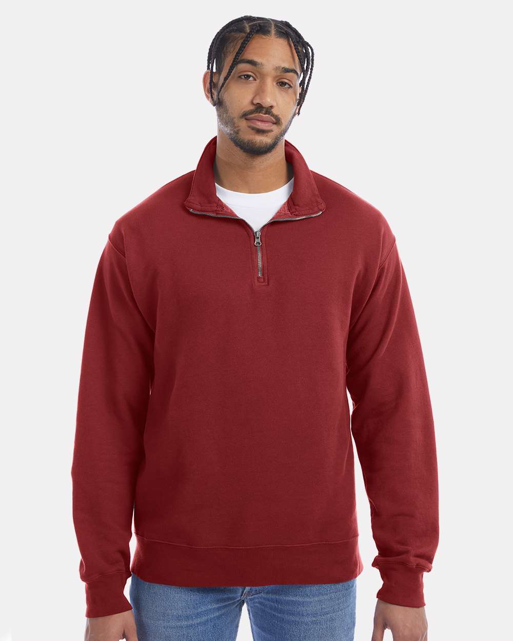 ComfortWash by Hanes-GDH425-Garment-Dyed Quarter-Zip Sweatshirt - Image 11