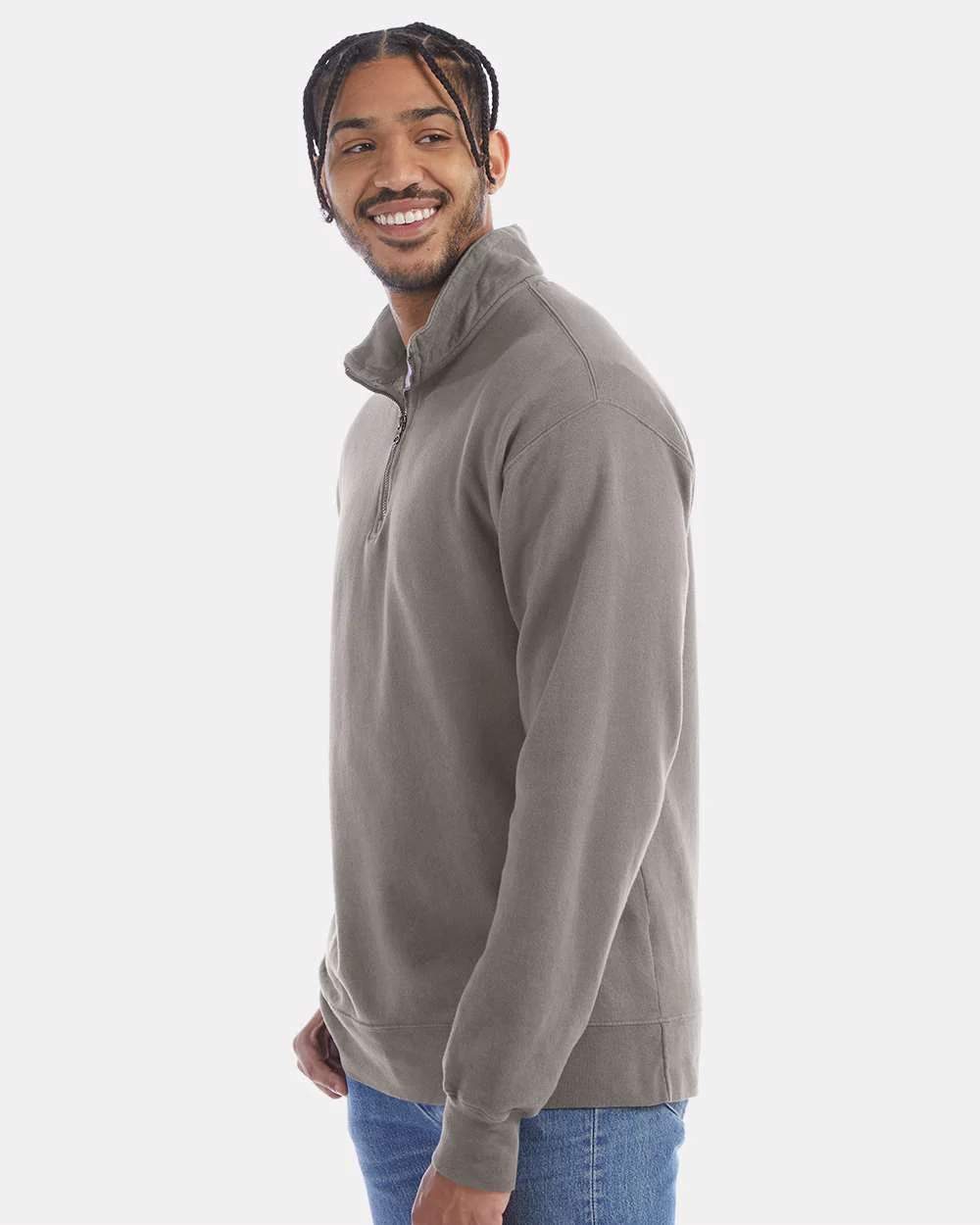 ComfortWash by Hanes-GDH425-Garment-Dyed Quarter-Zip Sweatshirt - Image 18