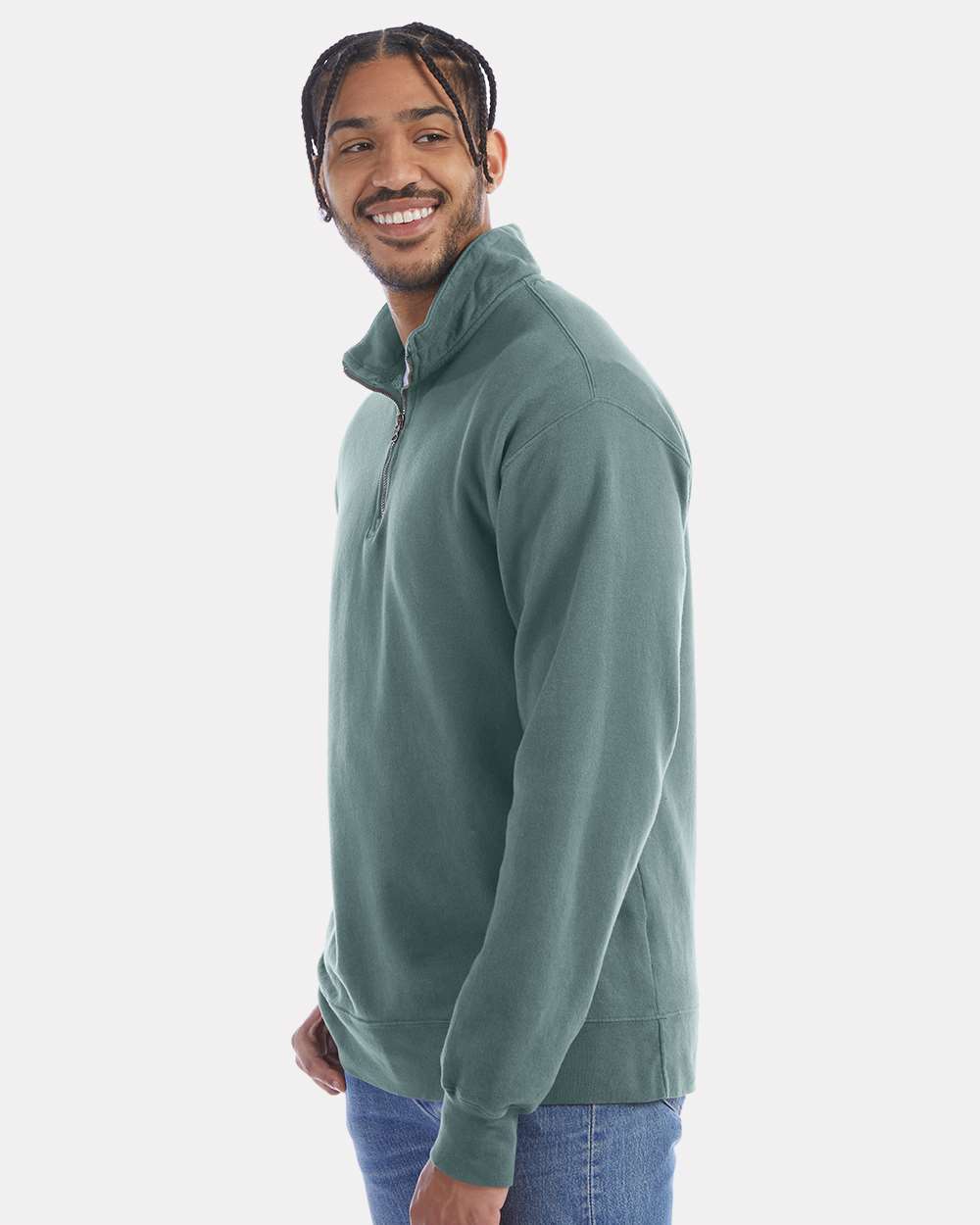 ComfortWash by Hanes-GDH425-Garment-Dyed Quarter-Zip Sweatshirt - Image 24
