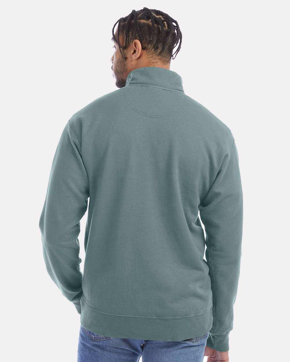 ComfortWash by Hanes-GDH425-Garment-Dyed Quarter-Zip Sweatshirt - Image 25