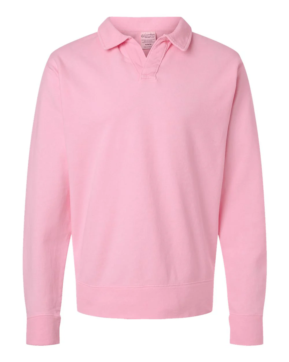 ComfortWash by Hanes-GDH490-Garment-Dyed Polo Collar Sweatshirt - Image 11