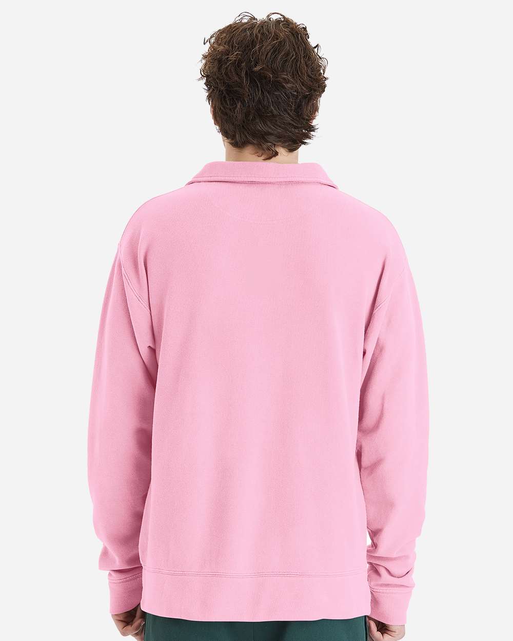 ComfortWash by Hanes-GDH490-Garment-Dyed Polo Collar Sweatshirt - Image 16