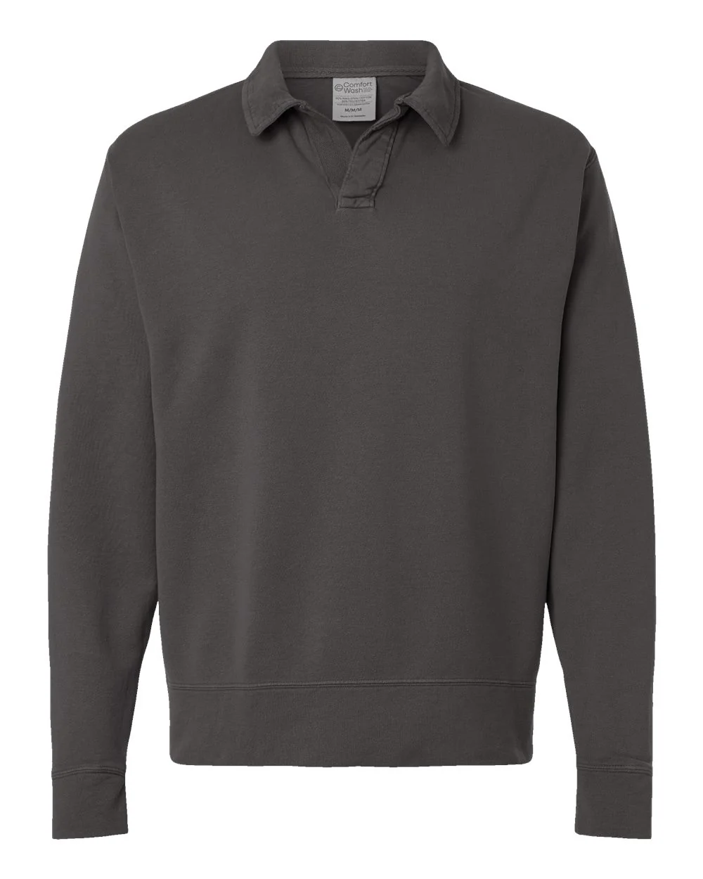 ComfortWash by Hanes-GDH490-Garment-Dyed Polo Collar Sweatshirt - Image 17