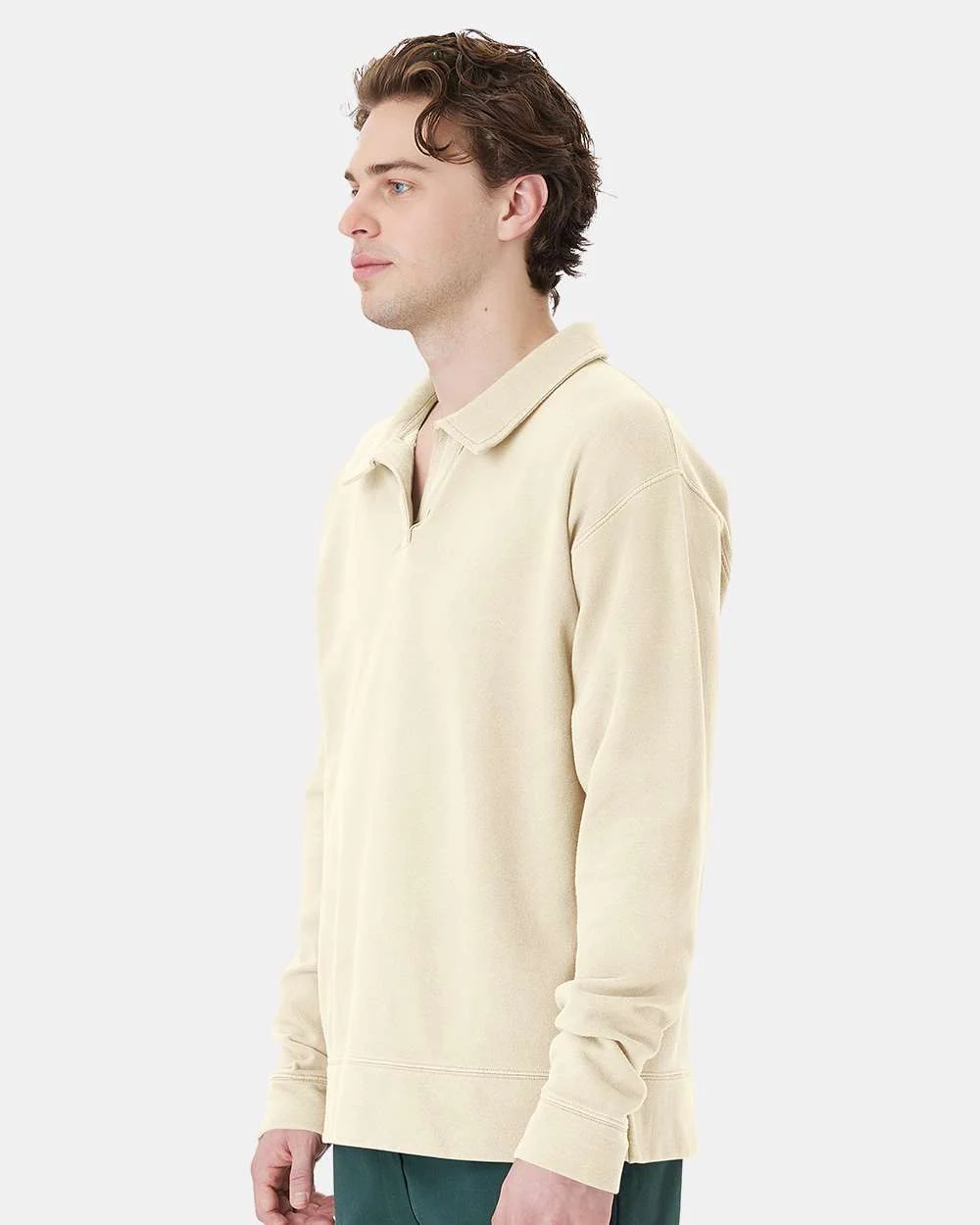 ComfortWash by Hanes-GDH490-Garment-Dyed Polo Collar Sweatshirt - Image 27