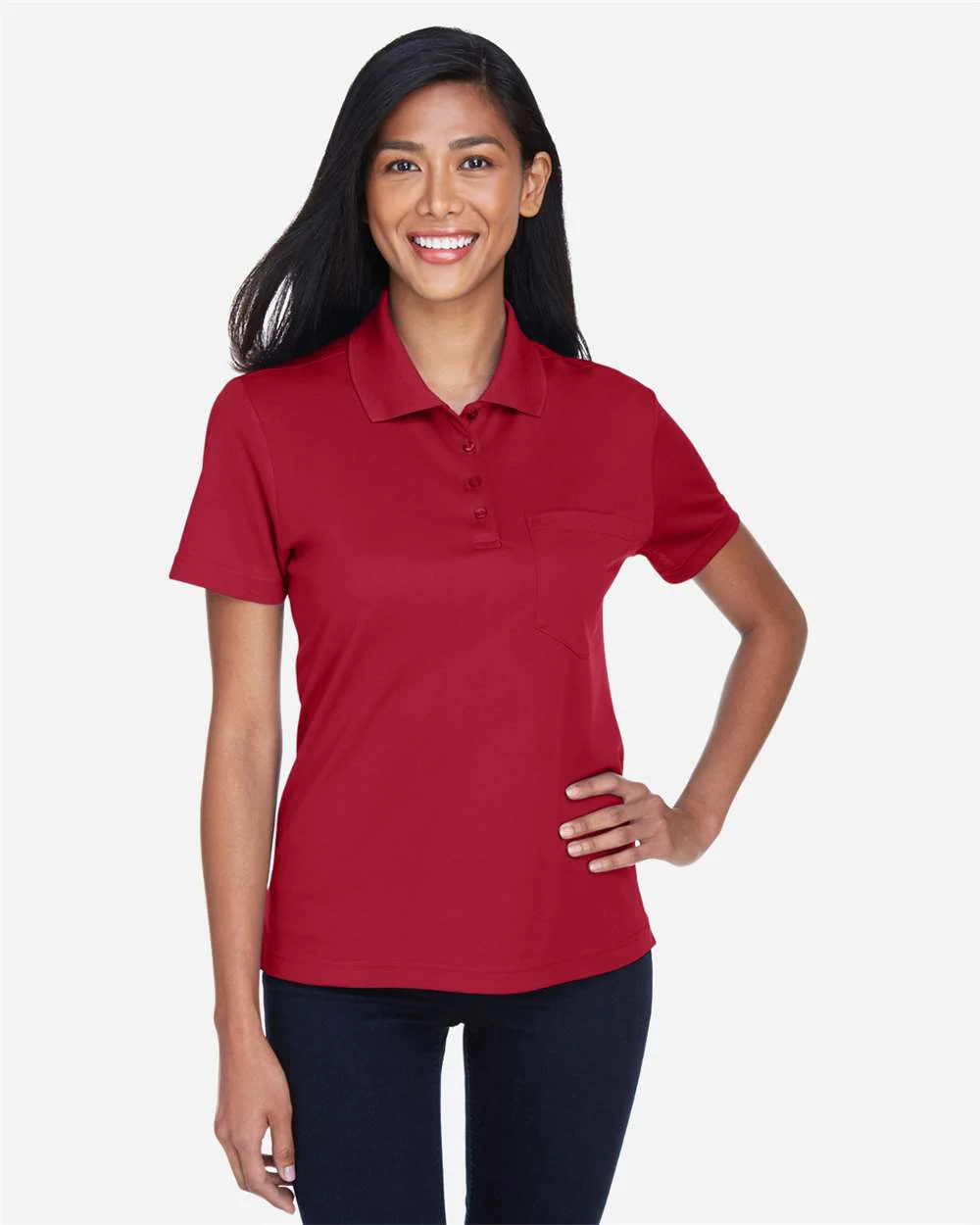 CORE365-78181P-Women's Origin Performance Piqué Polo with Pocket - Image 24