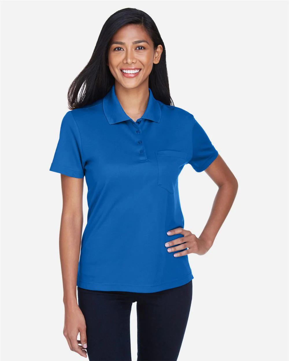 CORE365-78181P-Women's Origin Performance Piqué Polo with Pocket - Image 6