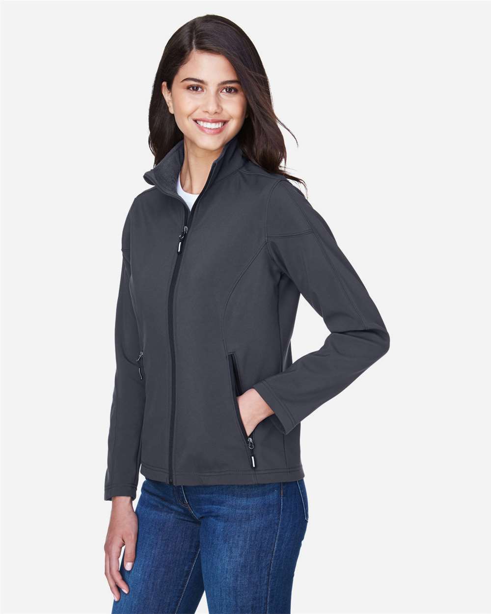 CORE365-78184-Women's Cruise Two-Layer Fleece Bonded Soft Shell Jacket - Image 10