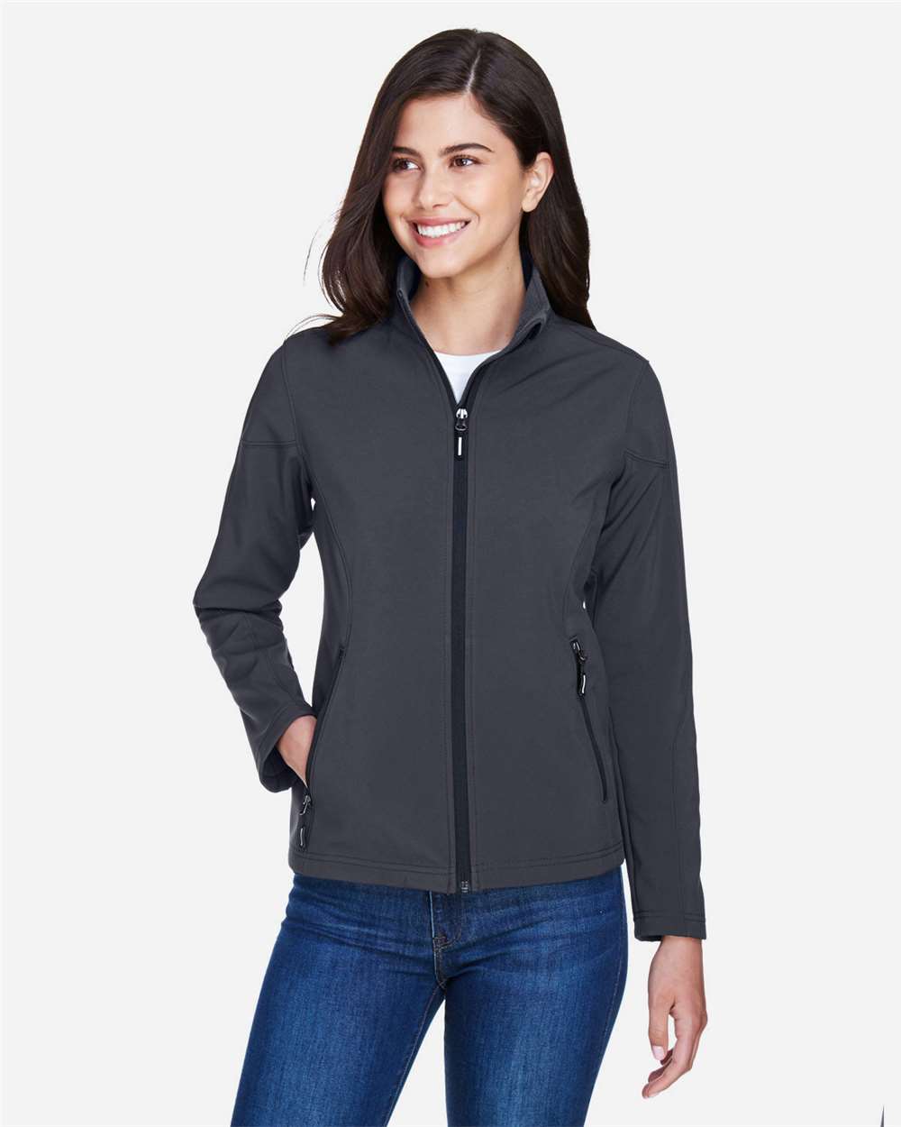 CORE365-78184-Women's Cruise Two-Layer Fleece Bonded Soft Shell Jacket - Image 9