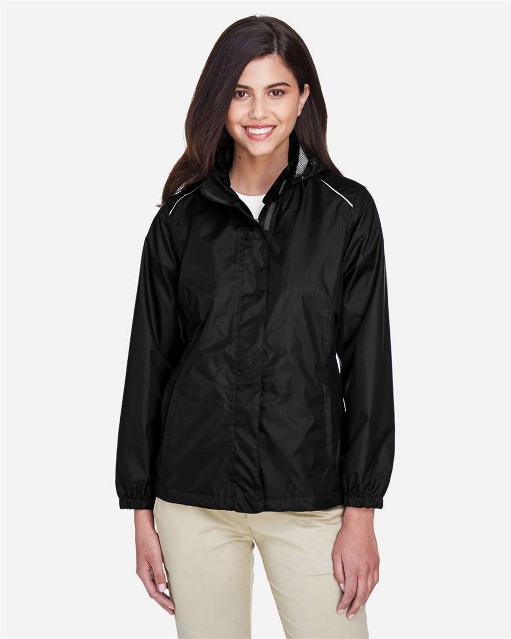 CORE365-78185-Women's Climate Seam-Sealed Lightweight Variegated Ripstop Jacket - Image 3