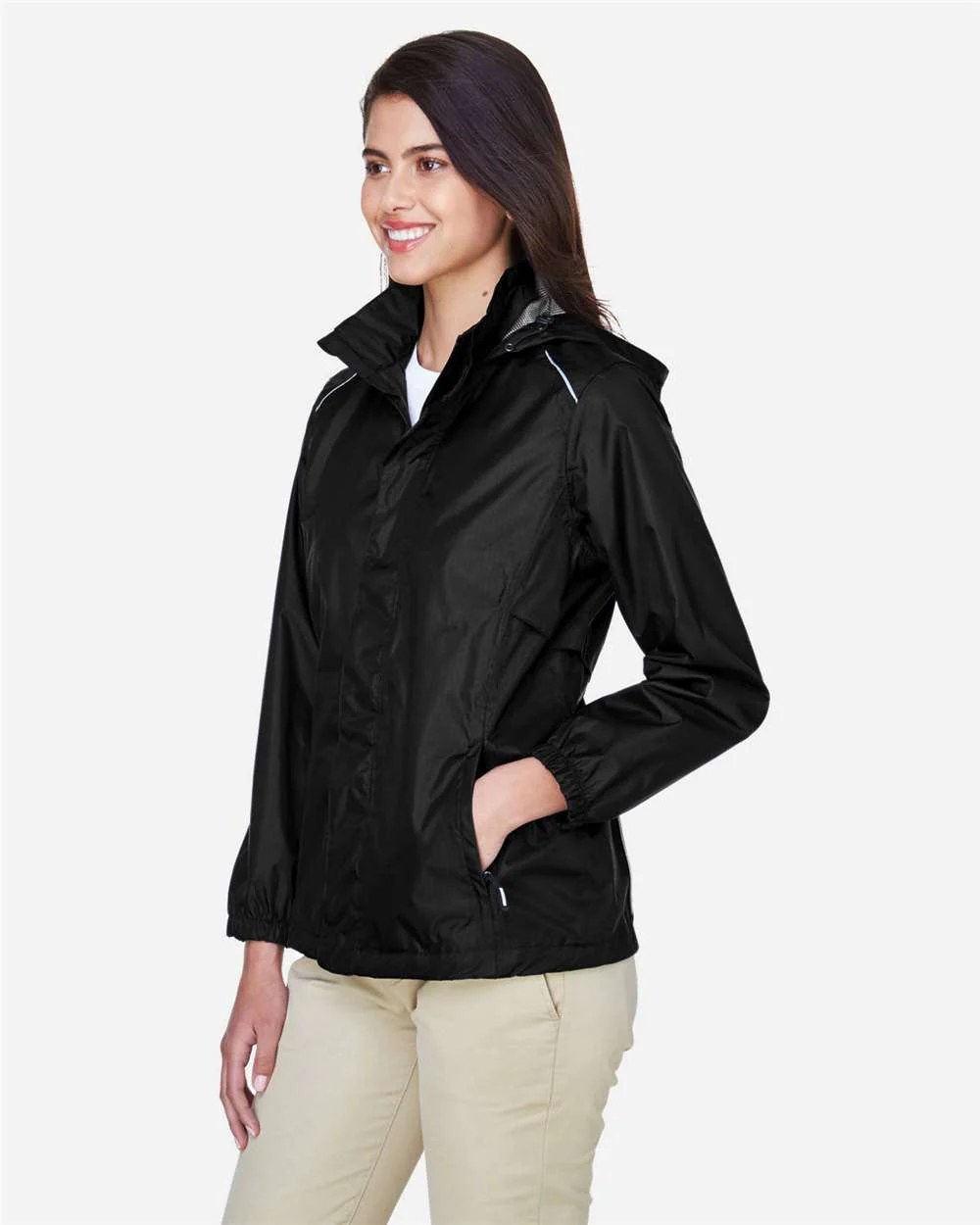 CORE365-78185-Women's Climate Seam-Sealed Lightweight Variegated Ripstop Jacket - Image 4