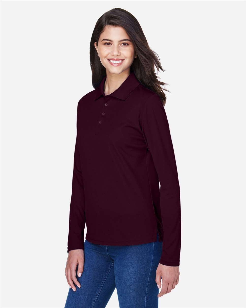 CORE365-78192-Women's Pinnacle Performance Long Sleeve Piqué Polo - Image 10
